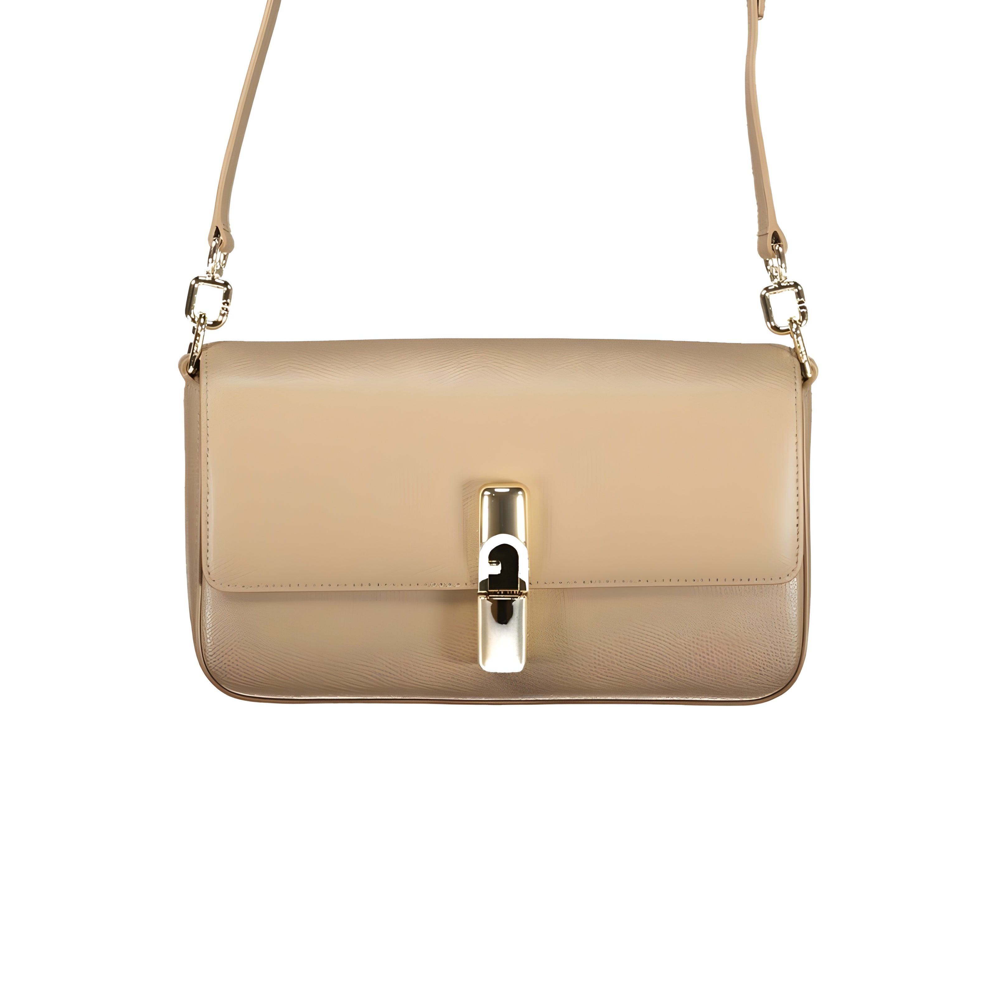 Furla Beige Leather Bag
