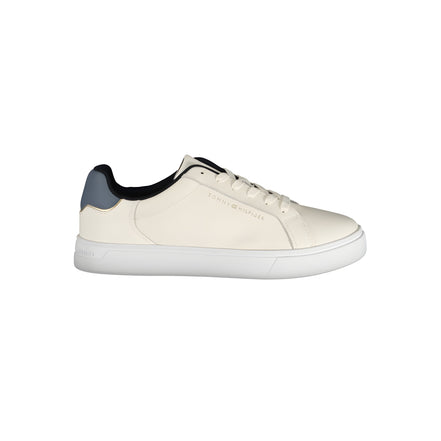 Tommy Hilfiger Beige Leather Sneakers