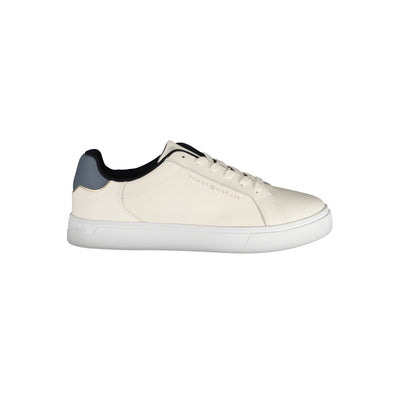 Tommy Hilfiger Beige Leather Sneakers