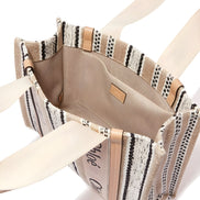 Chloé Beige Linen Tote Bag