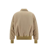 Palm Angels Beige Bomber Jacket