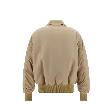 Palm Angels Beige Bomber Jacket