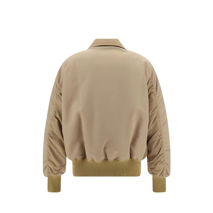 Palm Angels Beige Bomber Jacket