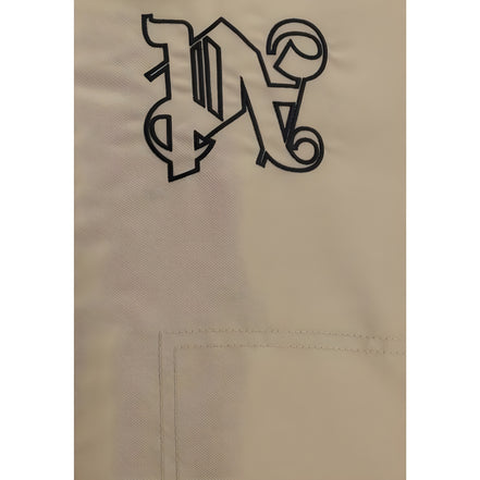 Palm Angels Beige Bomber Jacket