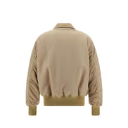 Palm Angels Beige Bomber Jacket