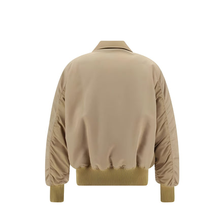Palm Angels Beige Bomber Jacket