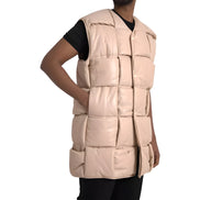 Bottega Veneta Beige Quilted Sleeveless Jacket