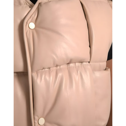 Bottega Veneta Beige Quilted Sleeveless Jacket