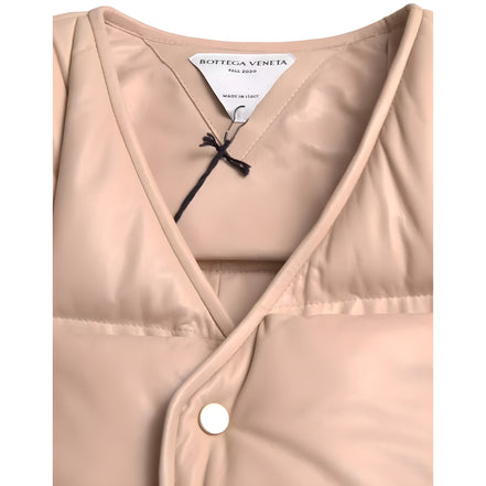 Bottega Veneta Beige Quilted Sleeveless Jacket