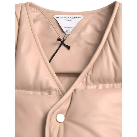 Bottega Veneta Jachetă fără mâneci matlasată bej