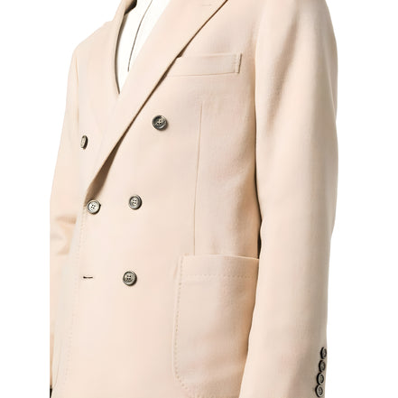 Brunello Cucinelli Beige Wool Coat