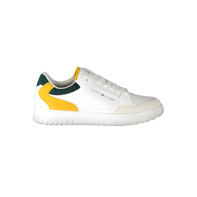 Adidași Tommy Hilfiger albi din piele