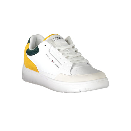 Adidași Tommy Hilfiger albi din piele