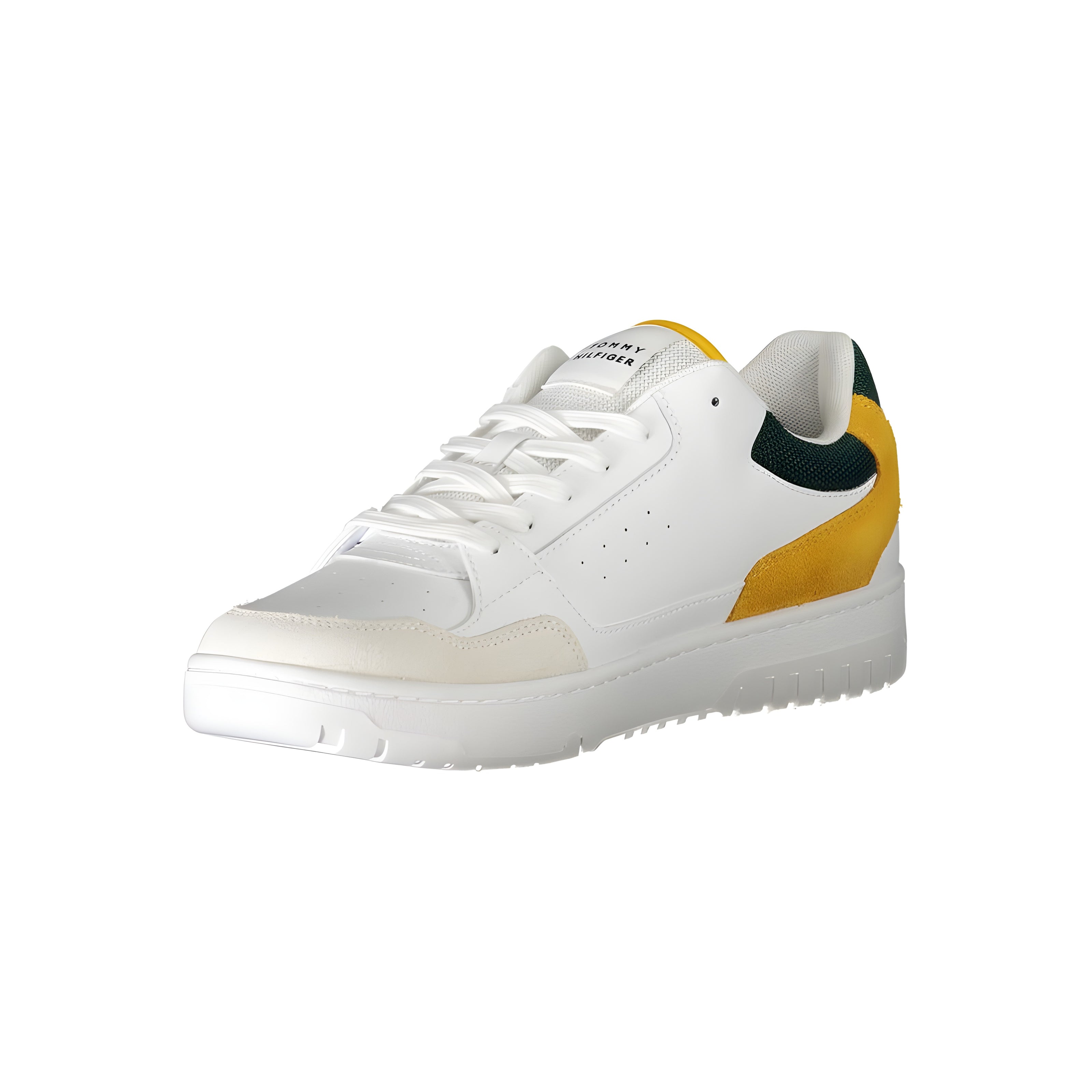Adidași Tommy Hilfiger albi din piele