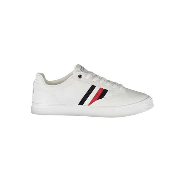 Tenis Tommy Hilfiger alb din piele