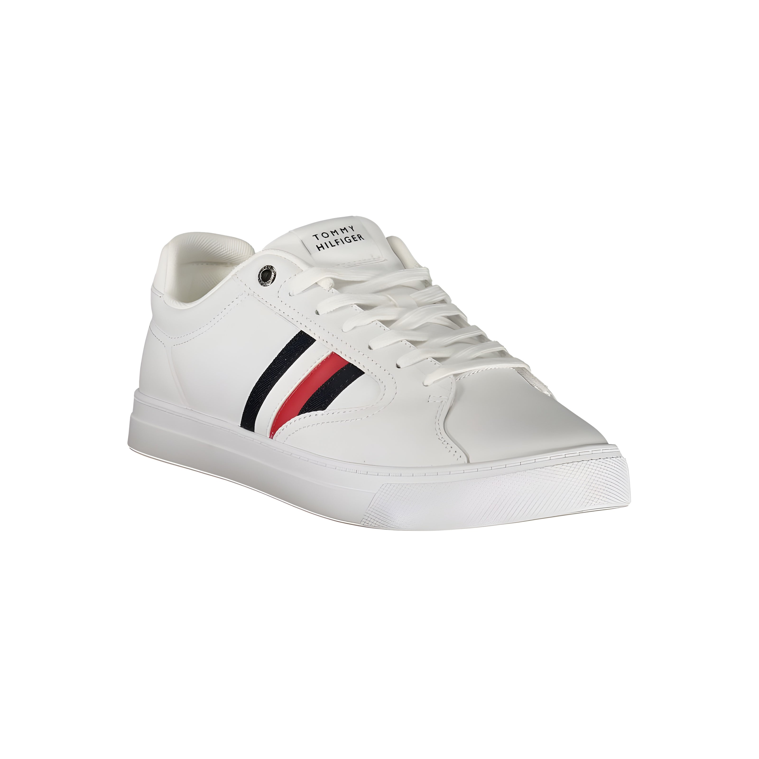 Tenis Tommy Hilfiger alb din piele