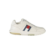 Adidași Tommy Hilfiger albi din piele
