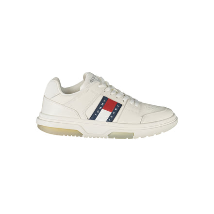 Adidași Tommy Hilfiger albi din piele