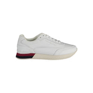 Tenisi Tommy Hilfiger albi din piele