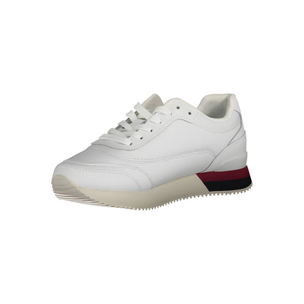 Tenisi Tommy Hilfiger albi din piele