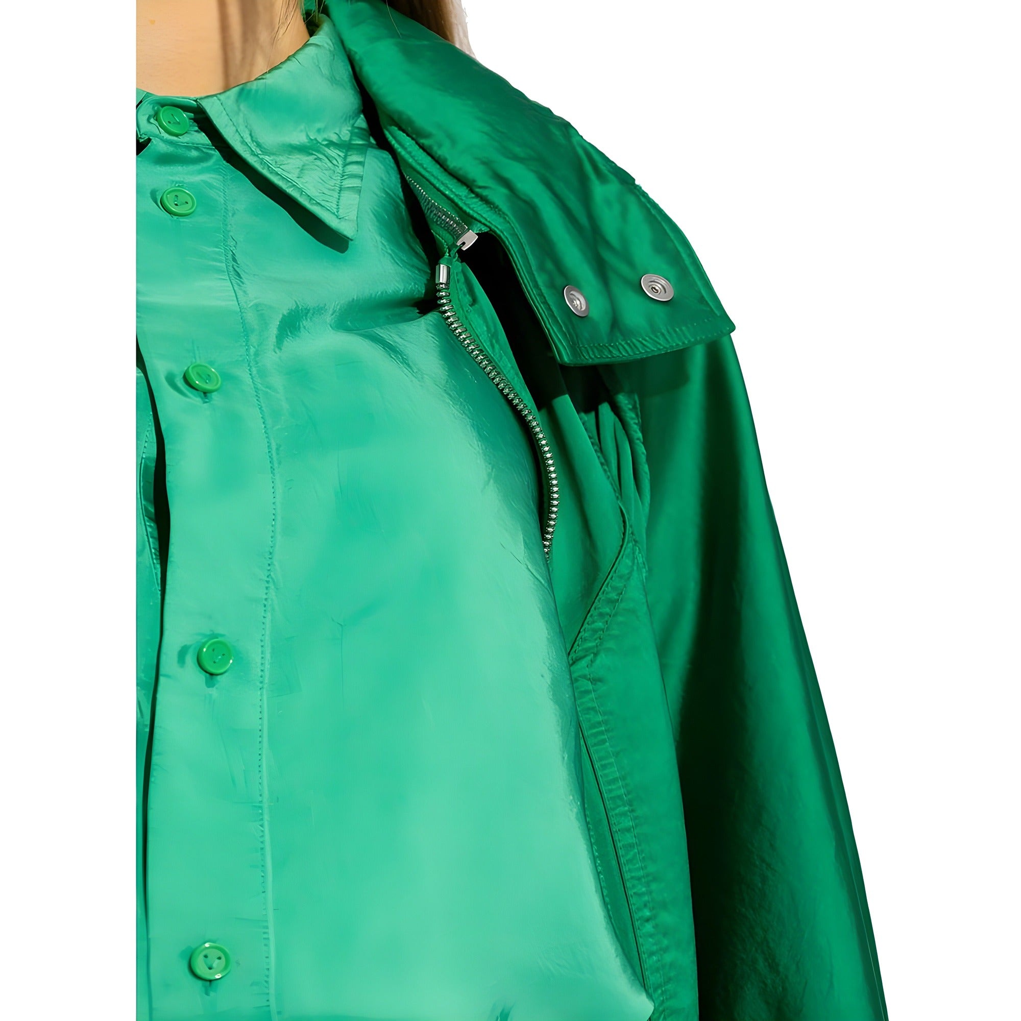 Parka din bumbac bicoloră Bottega Veneta