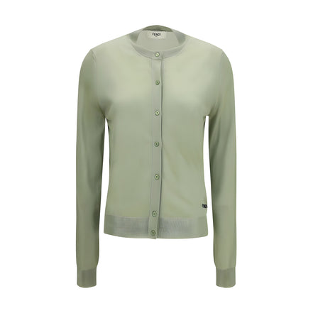 Fendi Bicolor Viscose Cardigan