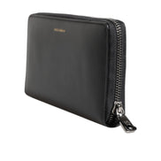 Portofel Continental Dolce & Gabbana Negru Albastru din Piele Exotică Embosată
