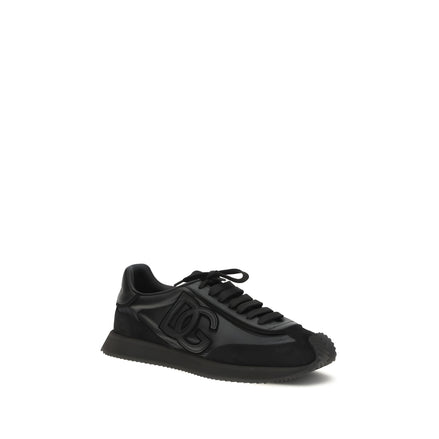 Adidași atletici negri Dolce & Gabbana
