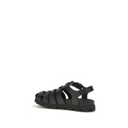 Prada Black Flat Sandals