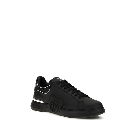 Philipp Plein Black Low Top Sneakers