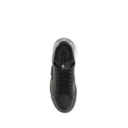 Sneakerși negri jos Philipp Plein