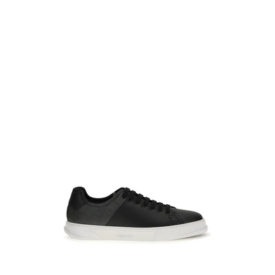 Ferragamo Black Low Top Sneakers