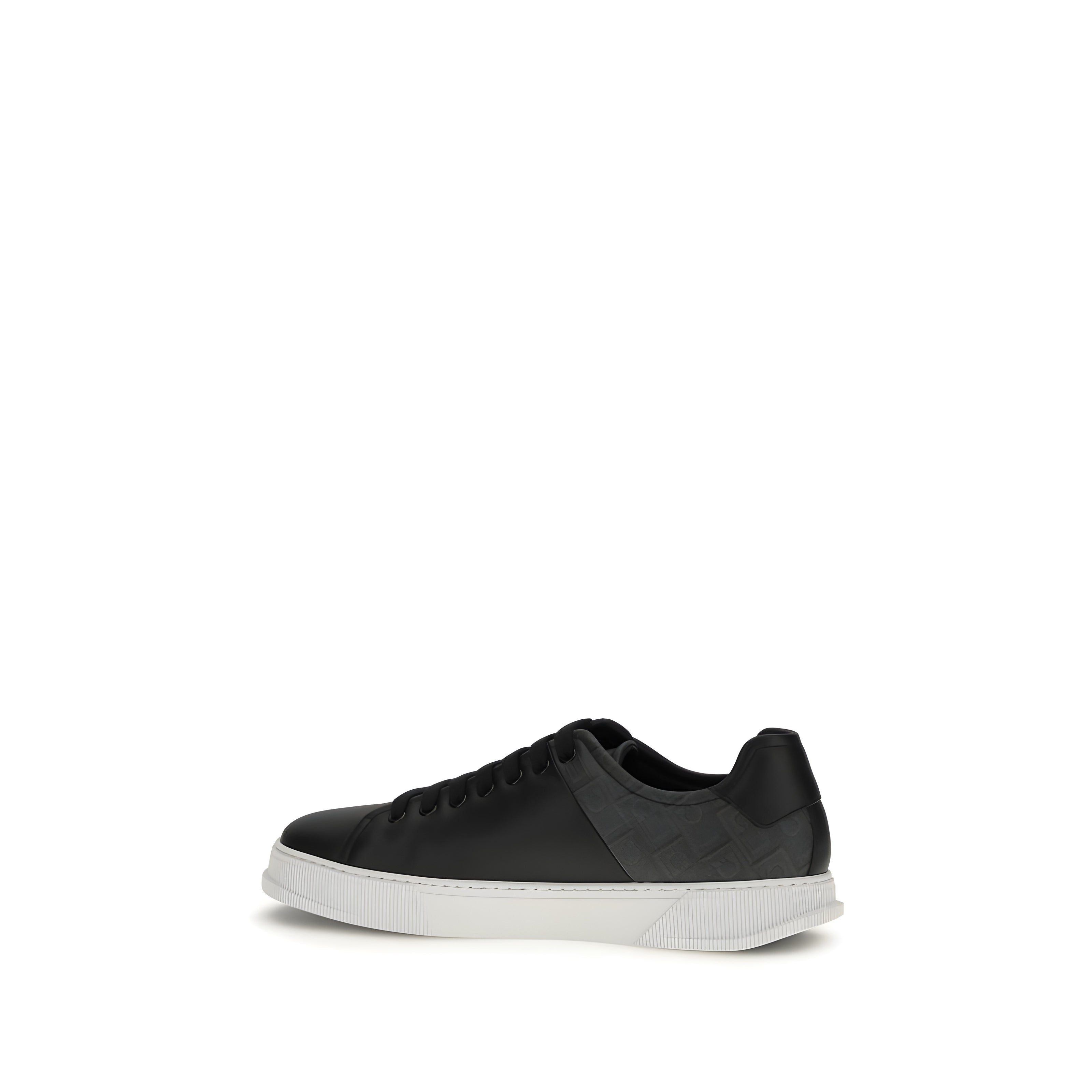 Ferragamo Black Low Top Sneakers