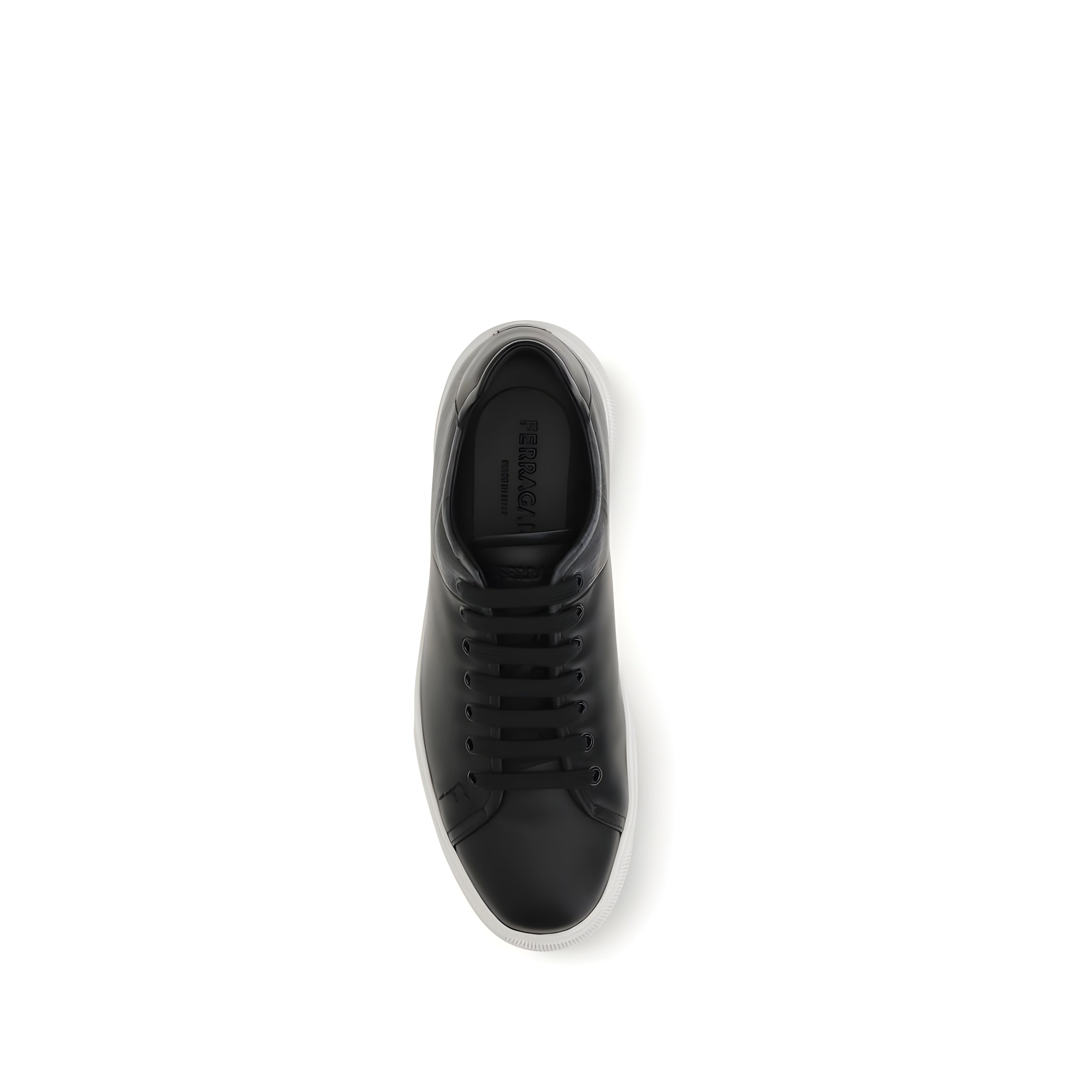Ferragamo Black Low Top Sneakers