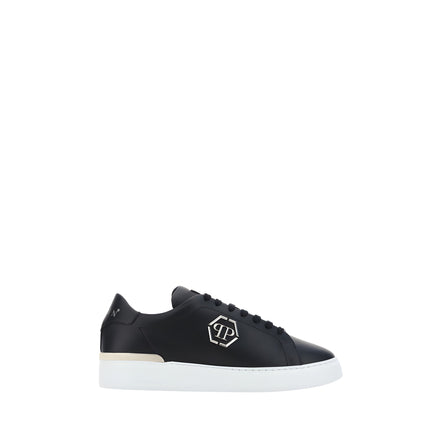 Philipp Plein Black Low Top Sneakers