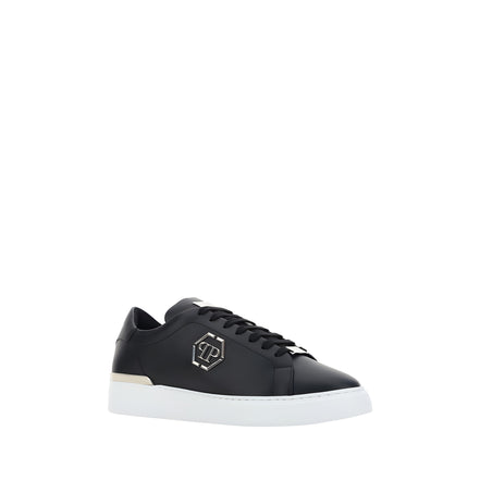 Philipp Plein Black Low Top Sneakers