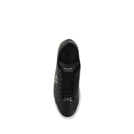 Philipp Plein Black Low Top Sneakers