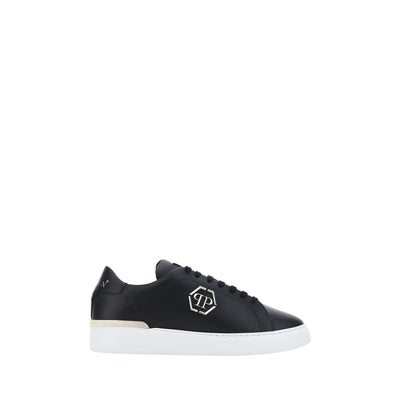 Philipp Plein Black Low Top Sneakers