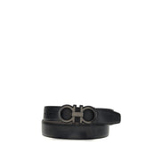 Ferragamo Black Gancini Belt