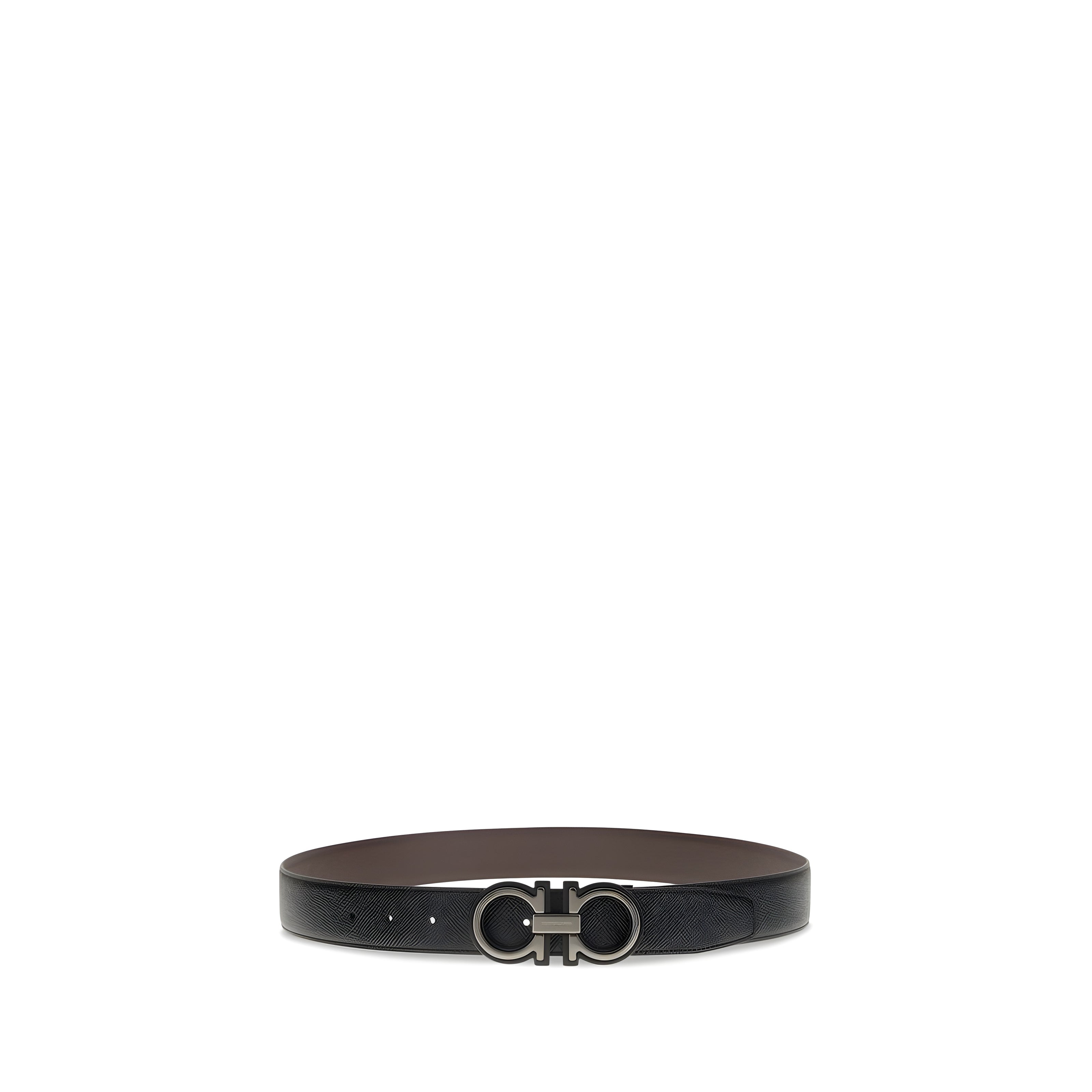 Ferragamo Black Gancini Belt