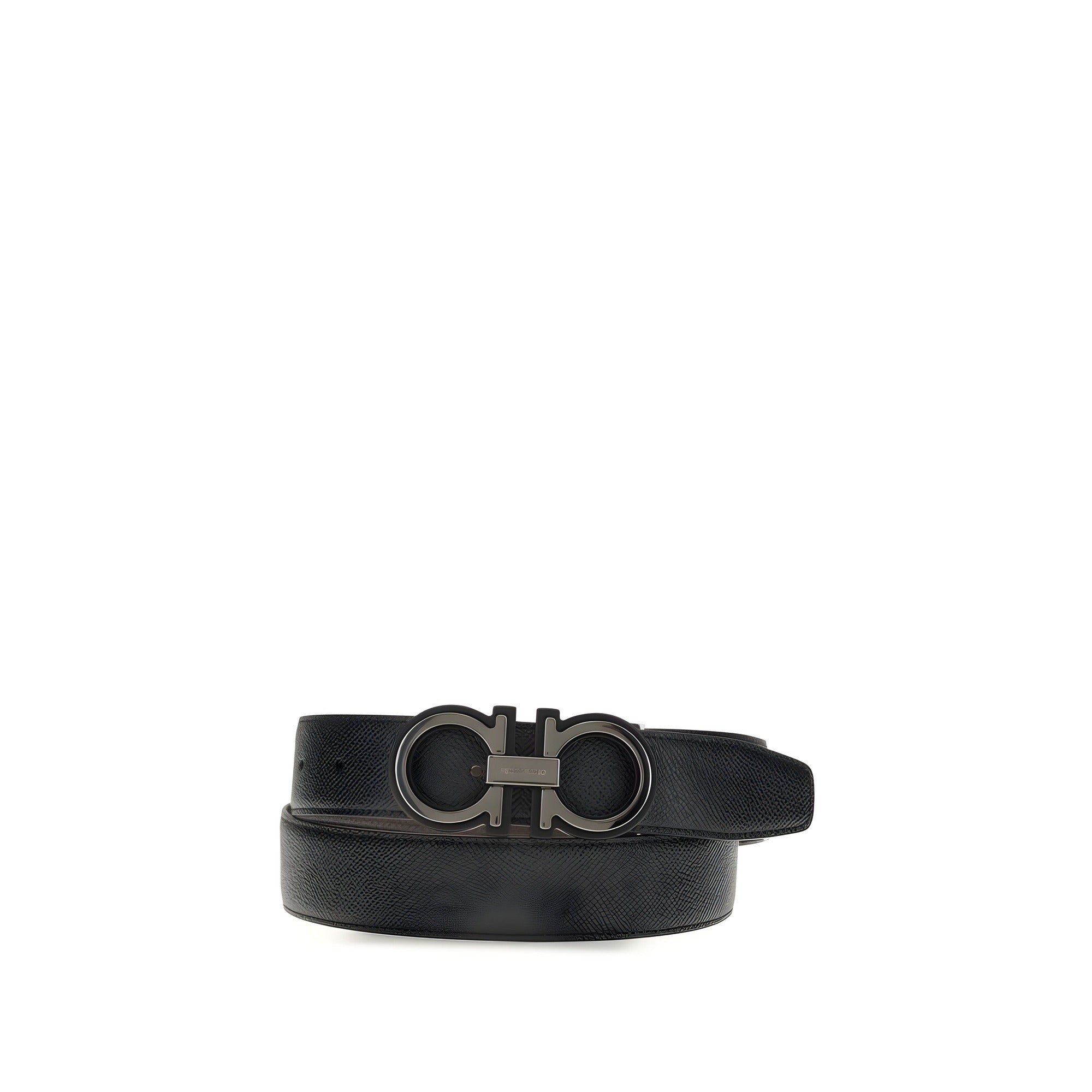 Ferragamo Black Gancini Belt