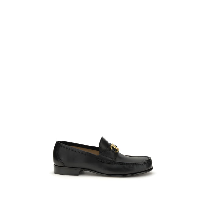 Valentino Garavani Black Slip-On Loafers
