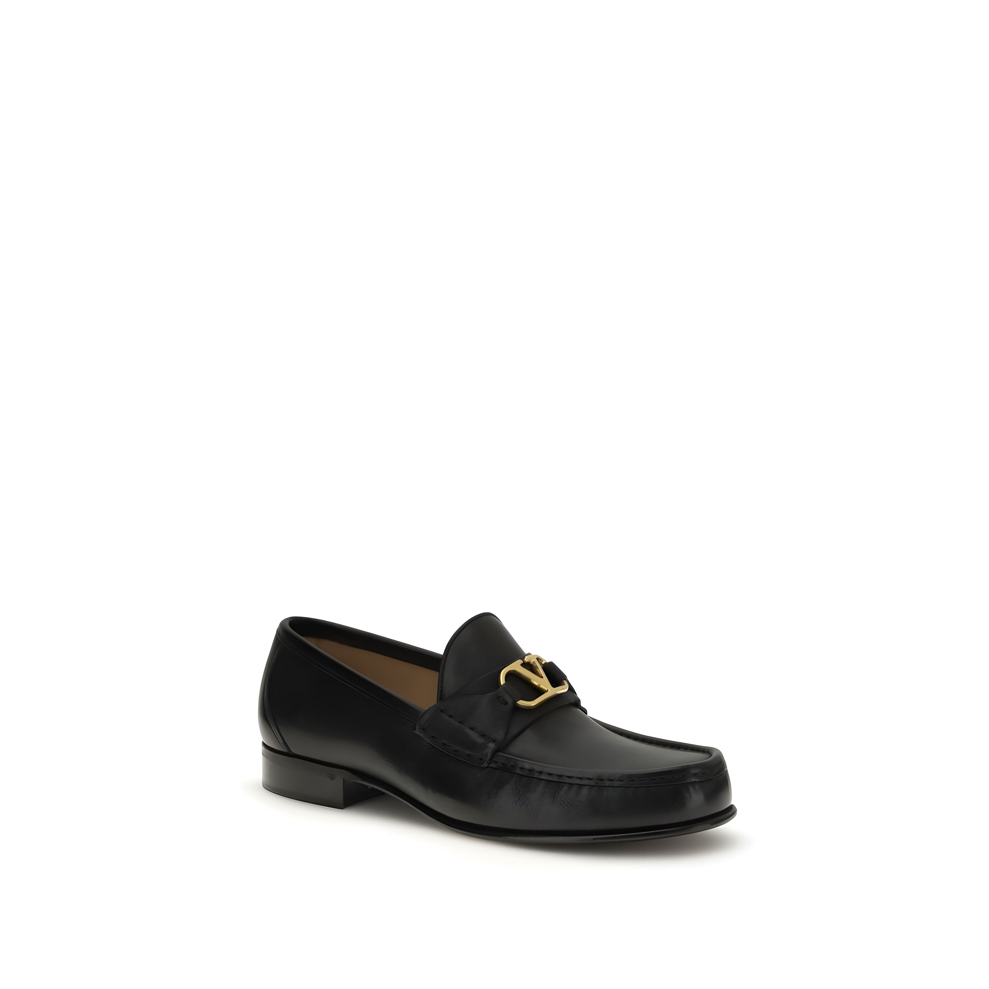 Valentino Garavani Black Slip-On Loafers
