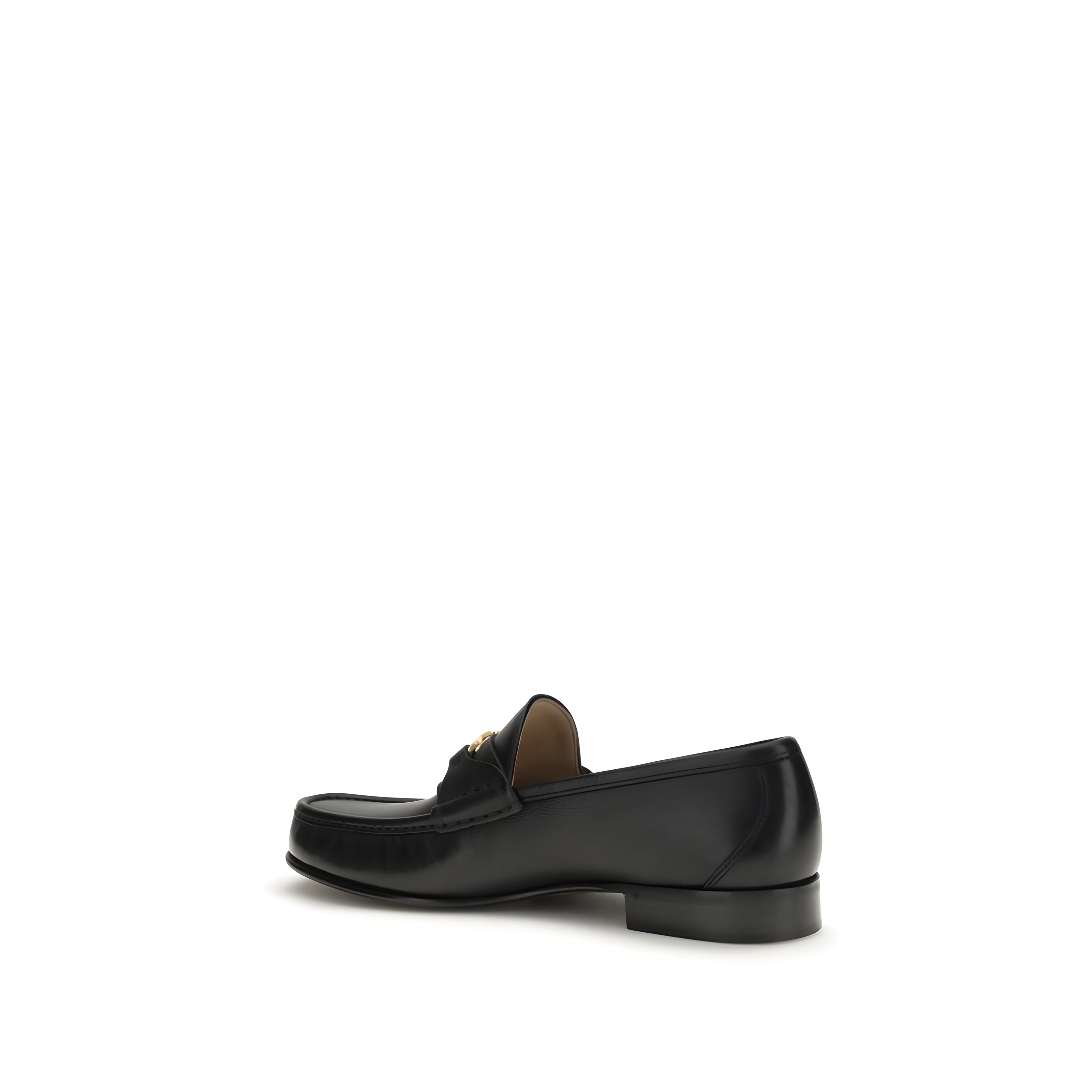 Valentino Garavani Black Slip-On Loafers