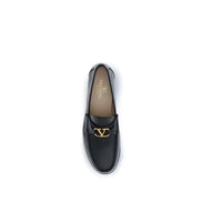 Mocasini slip-on negri Valentino Garavani