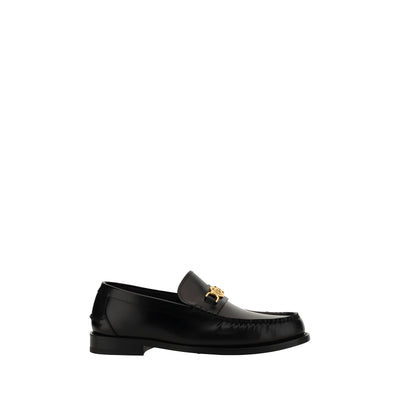 Versace Black Slip-On Loafers