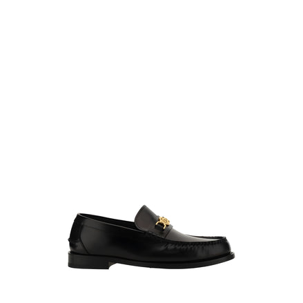 Versace Black Slip-On Loafers