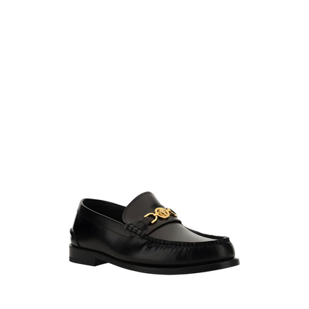 Versace Black Slip-On Loafers