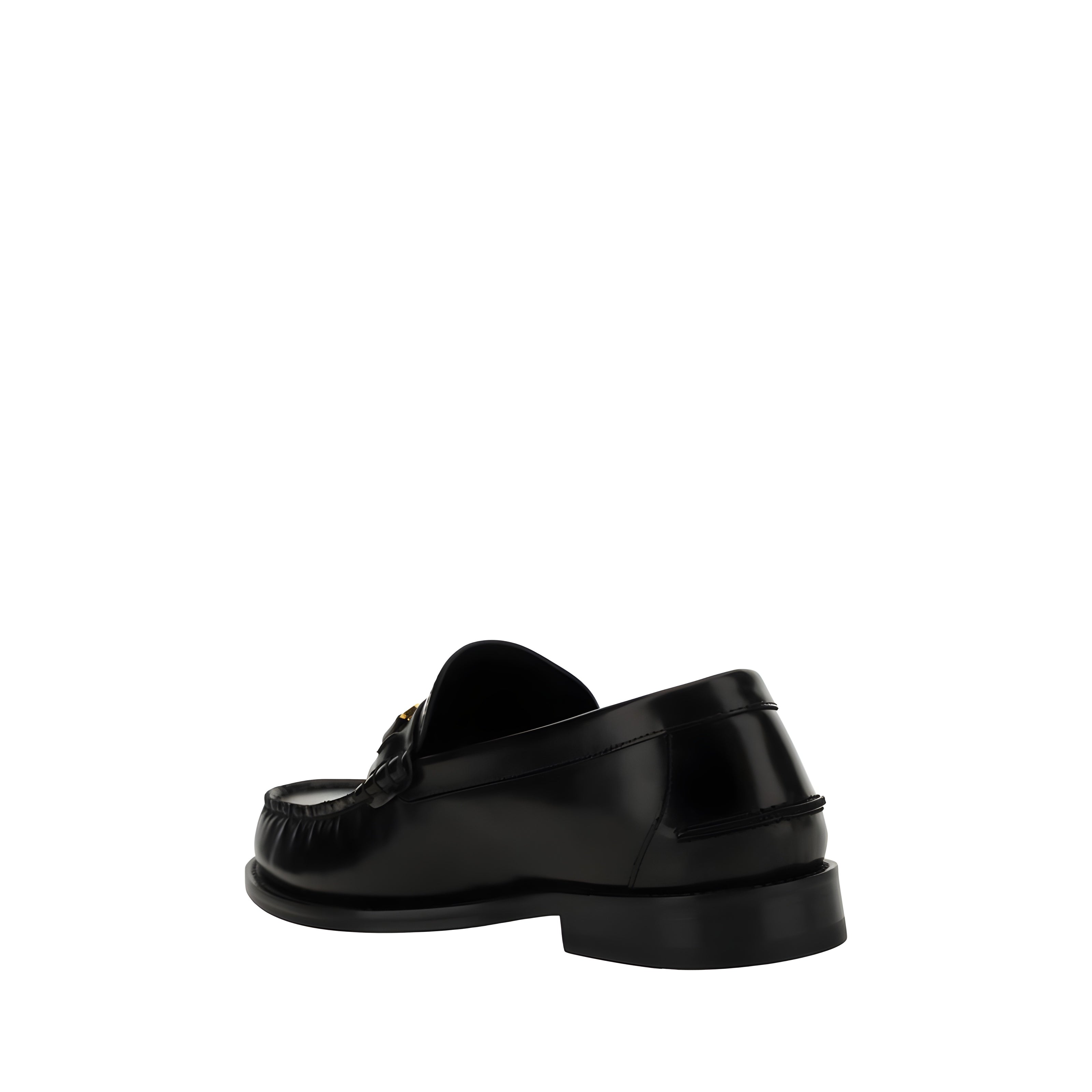 Versace Black Slip-On Loafers