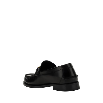 Versace Black Slip-On Loafers